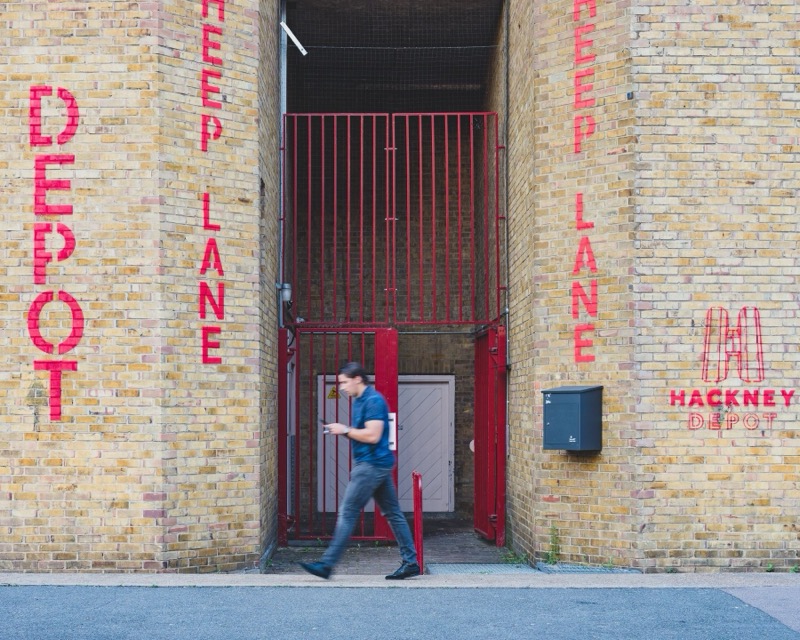 The red gate at Sheep Lane