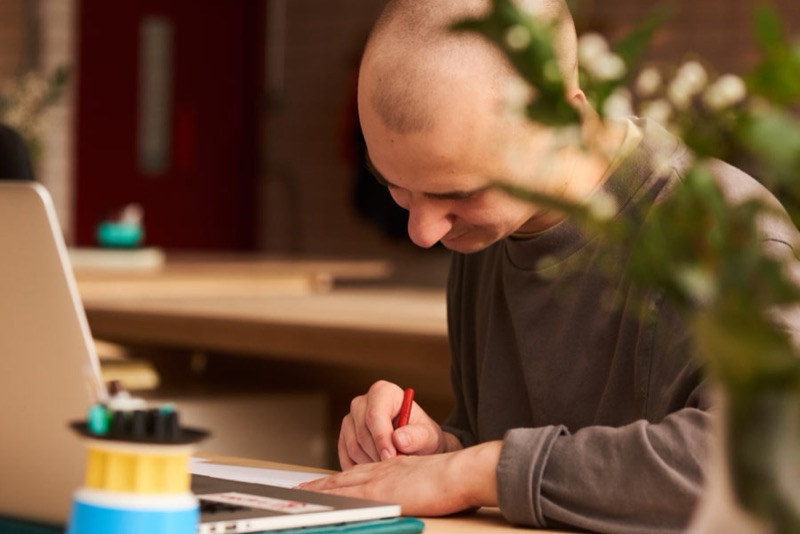 A maker at work